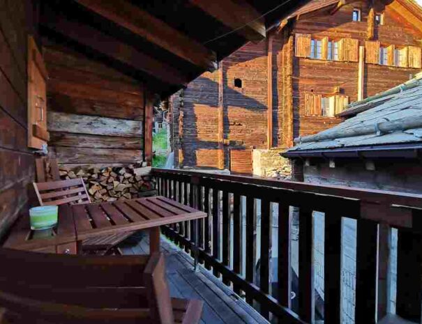 Gspon Ferienwohnung / Balkon